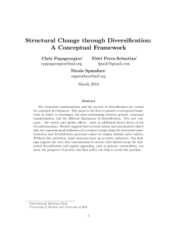 Structural Change through Diversification: A