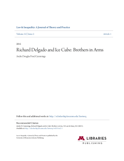 Richard Delgado and Ice Cube: Brothers in Arms