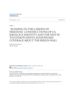 roaming in the garden of freedom:` constructions of us
