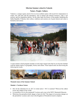 Siberian Summer school in Yakutsk Nature. People