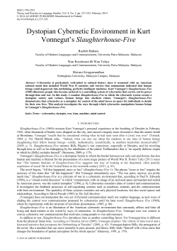 Dystopian Cybernetic Environment in Kurt Vonnegut