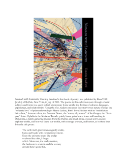 Nomads with Samsonite, Timothy Bradford`s first book of poetry, was