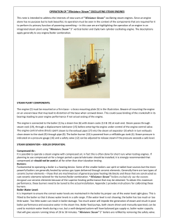 General Operation of Miniature Steam Oscillating Engines