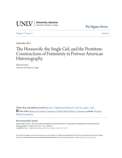 The Housewife, the Single Girl, and the Prostitute