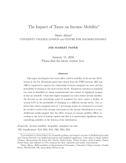 The Impact of Taxes on Income Mobility [PDF 3579KB]