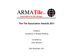 The Tile Association Awards 2011