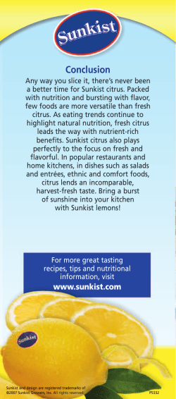 Lemon-Aids Booklet - Food Lion Newsroom