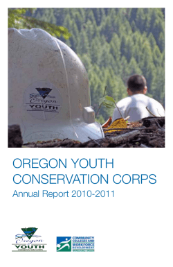 2010-2011 - Oregon Youth Conservation Corps
