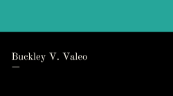 Buckley V. Valeo