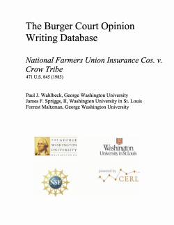 The Burger Court Opinion Writing Database