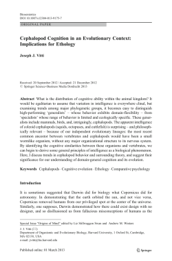 Cephalopod Cognition in an Evolutionary Context