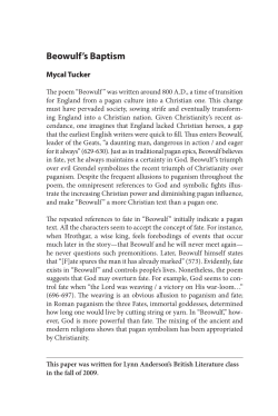 Beowulf`s Baptism - The Menlo Roundtable