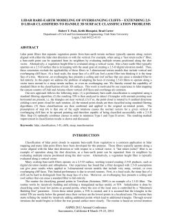 lidar bare-earth modeling of overhanging cliffs