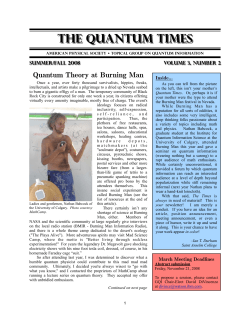 Quantum Theory at Burning Man