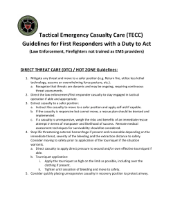 TECC Guidelines for First Responders with a Duty to Act