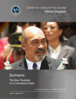 Suriname - Center for a Secure Free Society