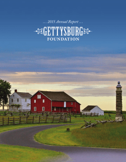 2015 Annual Report - Gettysburg Foundation