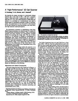 A “High-Performance”2D Gel Scanner