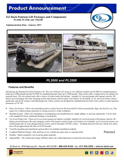 Product Announcement Pontoon Lift PL2000 and PL3500 RevB.pub