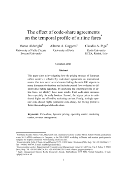 The effect of code-share agreements on the temporal profile of