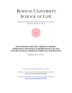 Sentencing for the - Boston University
