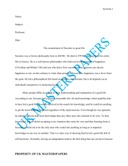 Socrates - UK Master PapersUK Master Papers