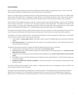 Executive Summary The crisis in public education facing our nation