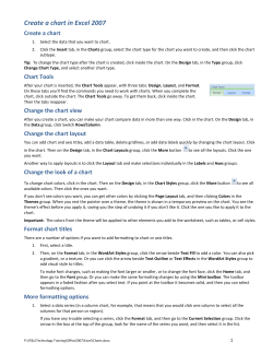 Create a chart in Excel 2007