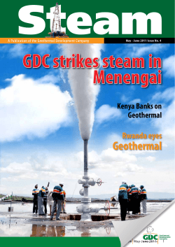 GDC strikes steam in Menengai - Geothermal Development Company