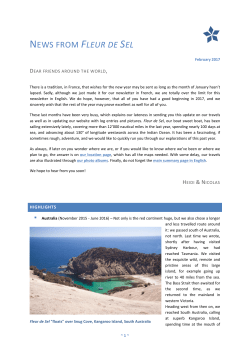 news from fleur de sel