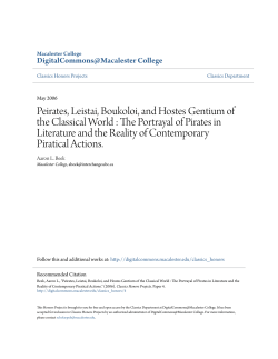 Peirates, Leistai, Boukoloi, and Hostes Gentium of the Classical