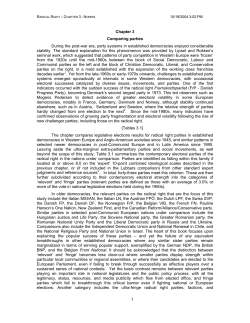 1 Chapter 3 Comparing parties During the post