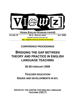 BRIDGING THE GAP BETWEEN THEORY AND PRACTICE IN