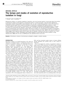 The tempo and modes of evolution of reproductive isolation