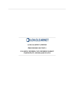 Rulebook - LCH.Clearnet