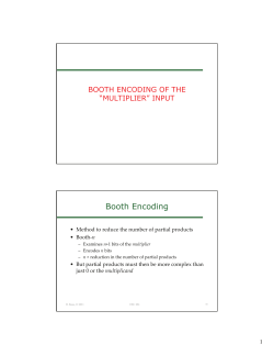 Booth Encoding