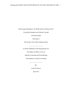 Running head - Adler Graduate School