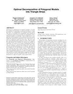 Optimal Decomposition of Polygonal Models into Triangle Strips
