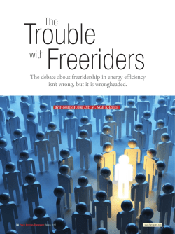 The Trouble with Freeriders
