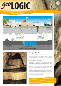6 Living on karst