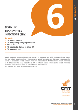 Chapter 6 &ndash; Sexually transmitted infections (STIs)