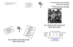41st Plantsale Booklet 11x17 - St. Edward`s Episcopal Church