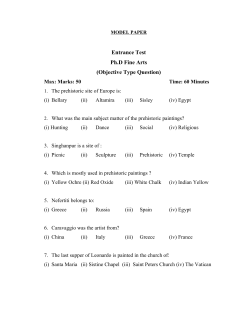 Entrance Test Ph.D Fine Arts