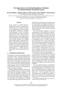 Two Approaches to Correcting Homophone Confusions in a Hybrid