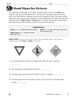 Road Signs for Drivers - Pro-Ed