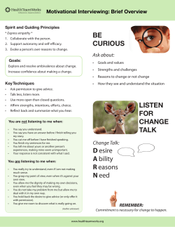 MI Brief Overview - 09-12