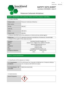 Potassium Carbonate Anhydrous