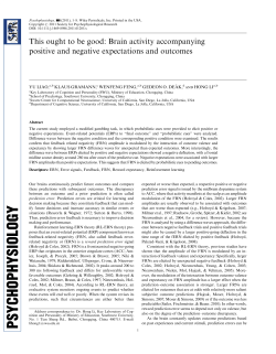 Reward expectation differently modulates EPRs following positive