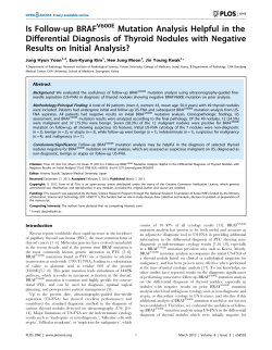 Is Follow-up BRAF Mutation Analysis Helpful in the