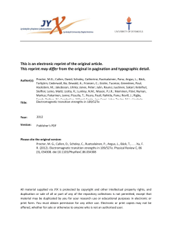 This is an electronic reprint of the original article. This reprint may